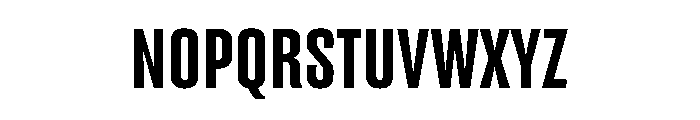 Advocate16CondBold Font LOWERCASE