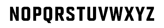 Advocate36NarrBold Font LOWERCASE