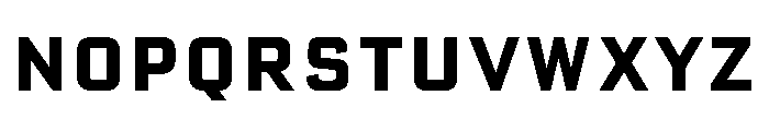 Advocate56WideBold Font UPPERCASE