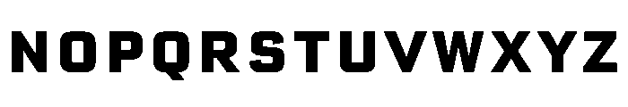 Advocate56WideBold Font LOWERCASE