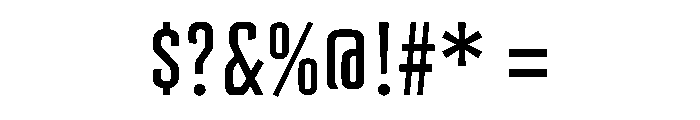 AdvocateSlab14CondReg Font OTHER CHARS