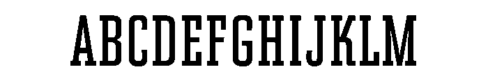 AdvocateSlab14CondReg Font UPPERCASE