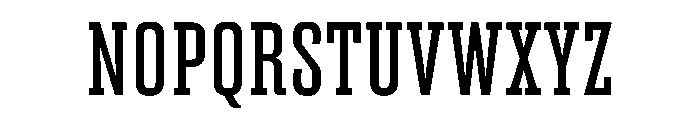AdvocateSlab14CondReg Font UPPERCASE