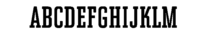 AdvocateSlab15CondMed Font UPPERCASE