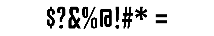 AdvocateSlab16CondBold Font OTHER CHARS