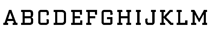 AdvocateSlab54WideReg Font UPPERCASE