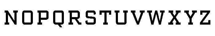 AdvocateSlab54WideReg Font UPPERCASE