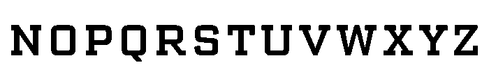AdvocateSlab54WideReg Font LOWERCASE