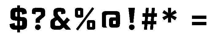 AdvocateSlab56WideBold Font OTHER CHARS