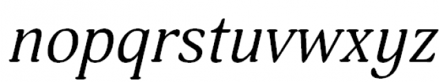 Adonis Italic Font LOWERCASE