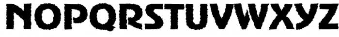 AdverGothic Rough Font UPPERCASE