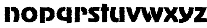 AdverGothic Rough Font LOWERCASE