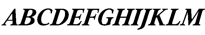 Addington Bold Italic Font UPPERCASE