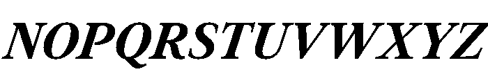 Addington Bold Italic Font UPPERCASE