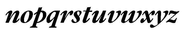 Addington Bold Italic Font LOWERCASE