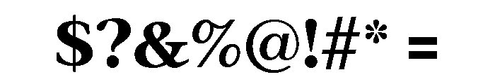 Addington Bold Font OTHER CHARS