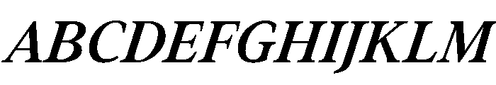 Addington Demi Bold Italic Font UPPERCASE