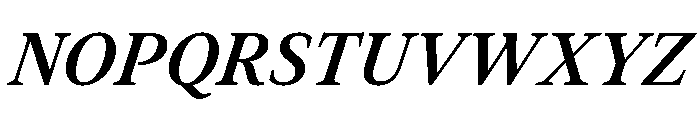 Addington Demi Bold Italic Font UPPERCASE
