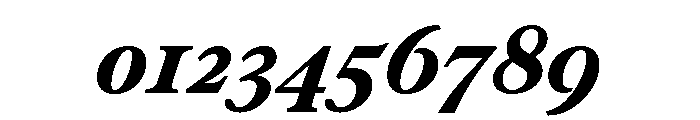 Addington Extra Bold Italic Font OTHER CHARS