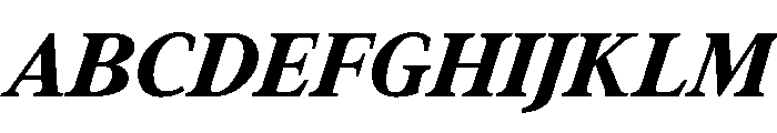 Addington Extra Bold Italic Font UPPERCASE