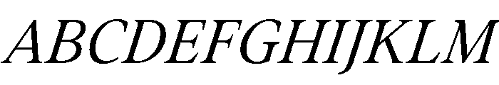 Addington Light Italic Font UPPERCASE