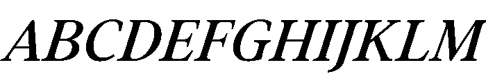 Addington Medium Italic Font UPPERCASE