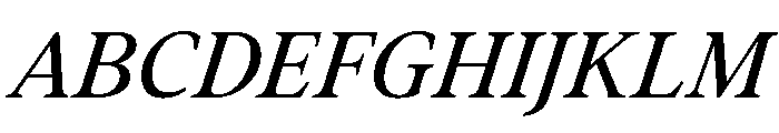 Addington Regular Italic Font UPPERCASE
