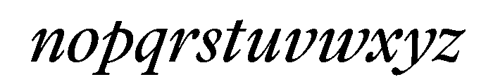Addington Regular Italic Font LOWERCASE