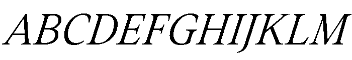 Addington Thin Italic Font UPPERCASE
