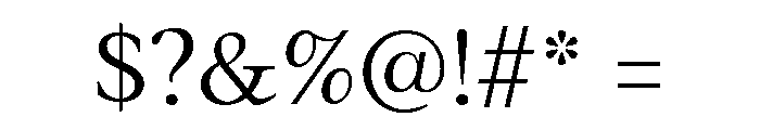 Addington Thin Font OTHER CHARS
