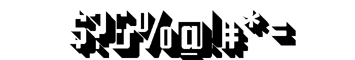 Addressotype Slab Shadow Font OTHER CHARS