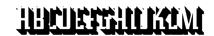 Addressotype Slab Shadow Font UPPERCASE