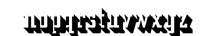 Addressotype Slab Shadow Font LOWERCASE
