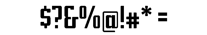 Addressotype Slab Solid Font OTHER CHARS
