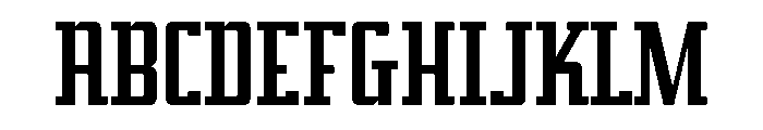 Addressotype Slab Solid Font UPPERCASE