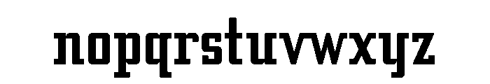 Addressotype Slab Solid Font LOWERCASE
