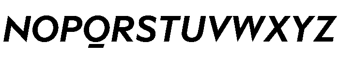 Adjunct Bold Italic Font UPPERCASE