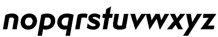 Adjunct Bold Italic Font LOWERCASE