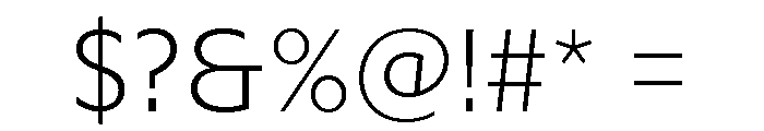 Adjunct Light Font OTHER CHARS
