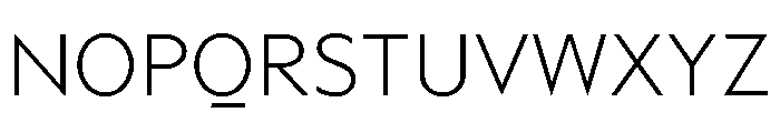 Adjunct Light Font UPPERCASE