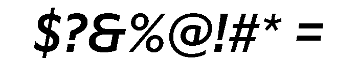Adjunct Medium Italic Font OTHER CHARS