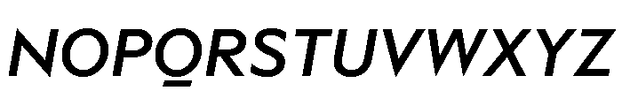 Adjunct Medium Italic Font UPPERCASE