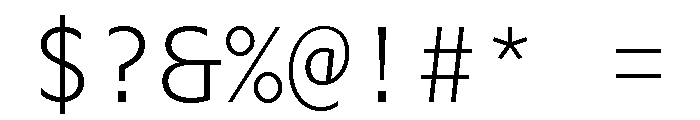 Adjunct Mono Light Font OTHER CHARS