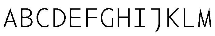 Adjunct Mono Light Font UPPERCASE