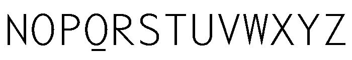 Adjunct Mono Light Font UPPERCASE