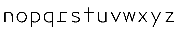 Adjunct Mono Light Font LOWERCASE