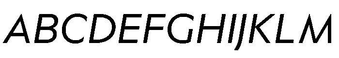 Adjunct Regular Italic Font UPPERCASE
