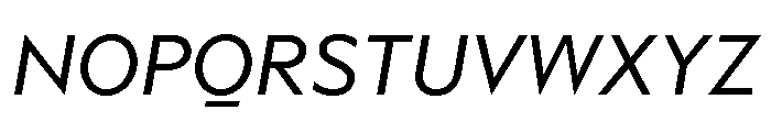 Adjunct Regular Italic Font UPPERCASE