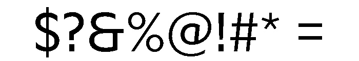 Adjunct Regular Font OTHER CHARS