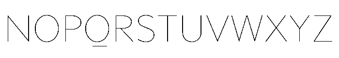 Adjunct Thin Font UPPERCASE